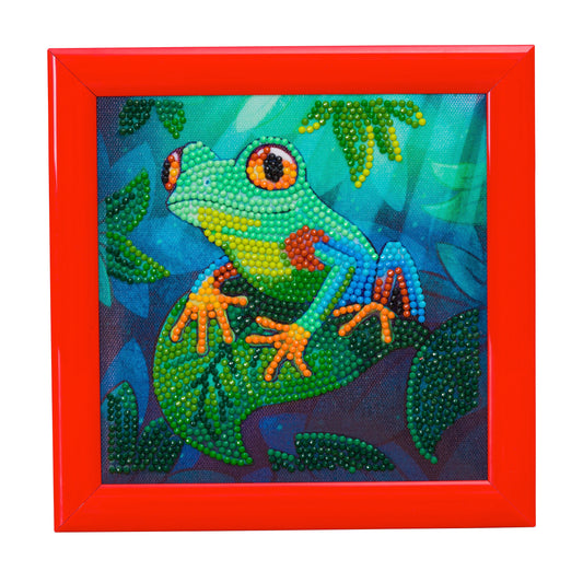 Tree Frog Crystal Art Frameable
