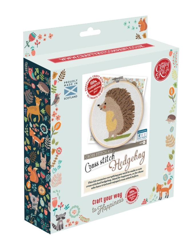 Hedgehog Cross Stitch Kit