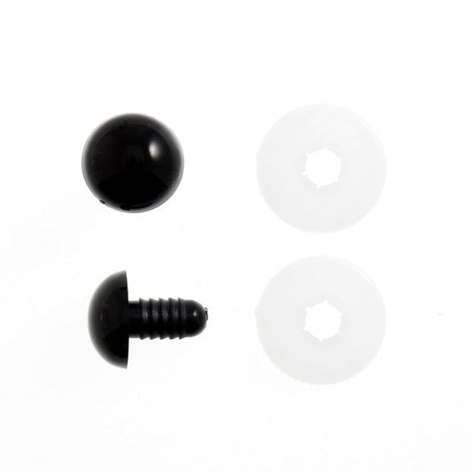 Trimits Black Safety Eyes - 12mm, 6pcs