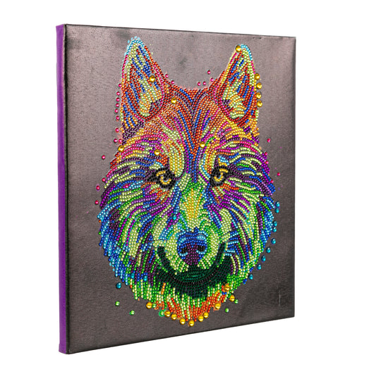 Colourful Wolf Crystal Art Kit