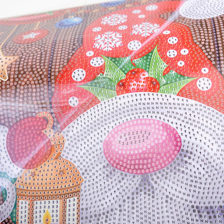 Christmas Gnomes Scroll Crystal Art