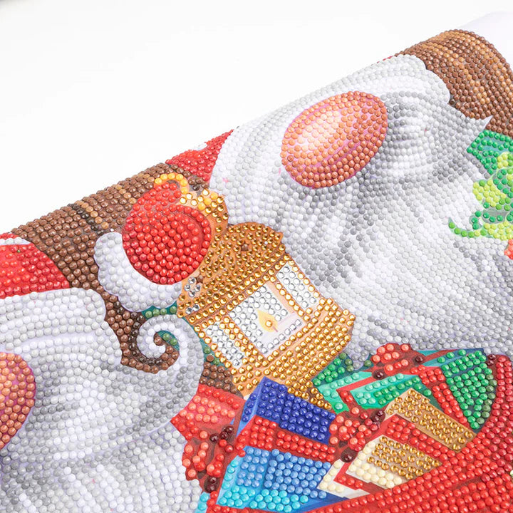 Christmas Gnomes Scroll Crystal Art
