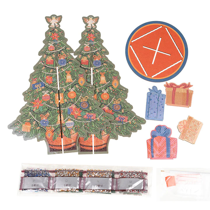 Presents by the Tree 3D Crystal Art