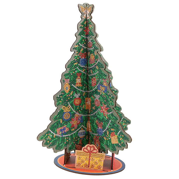 Presents by the Tree 3D Crystal Art