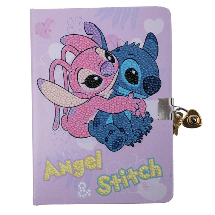Disney Stitch & Angel DIY Secret Crystal Art Diary