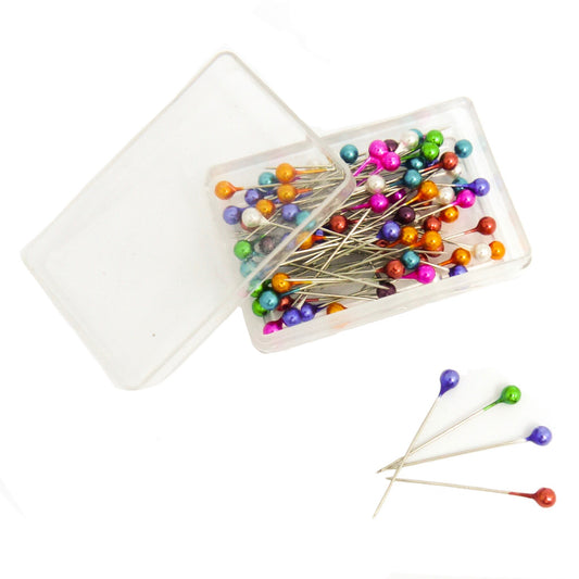 Coloured Pearl Head Pins