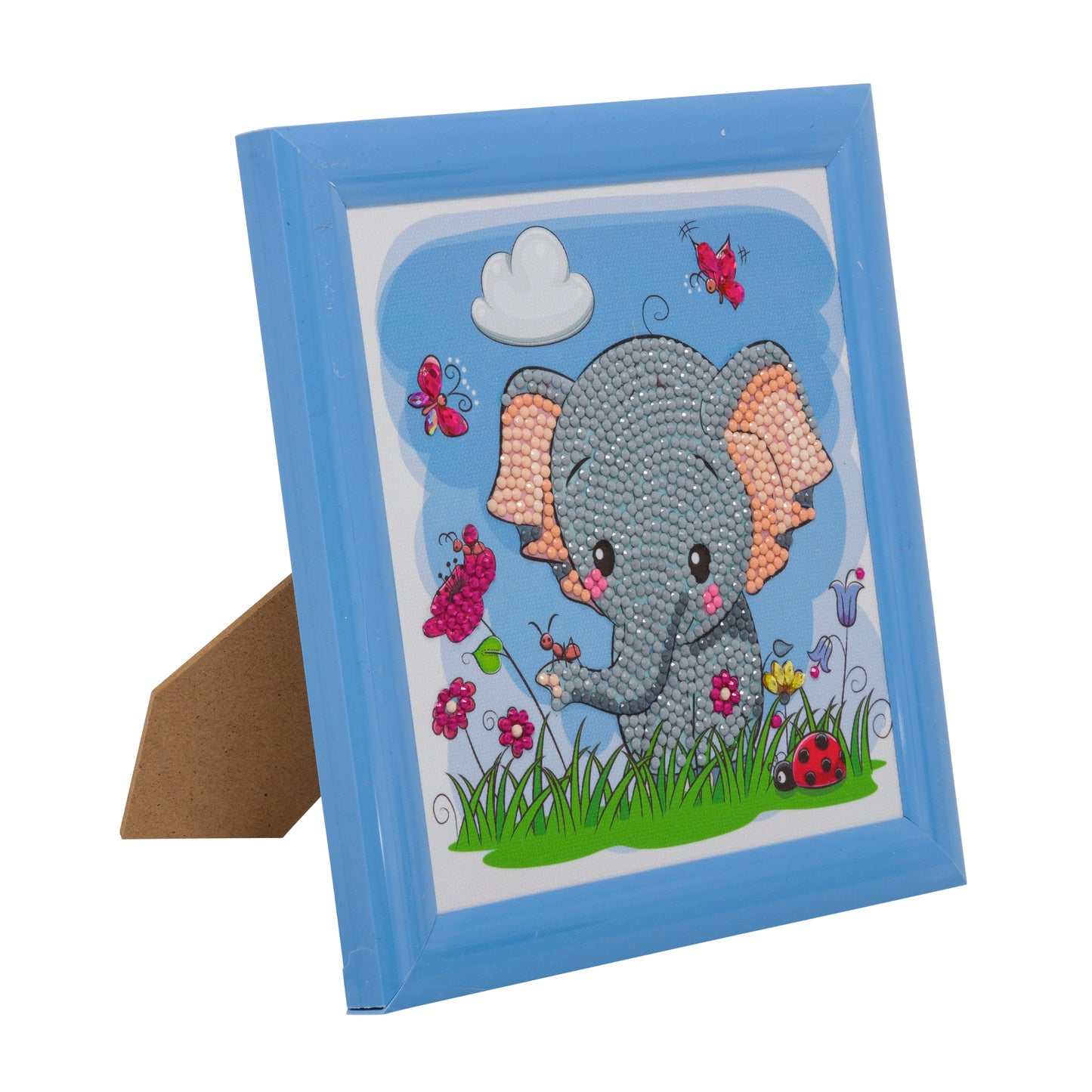 Elephant & Friends Crystal Art Frameable