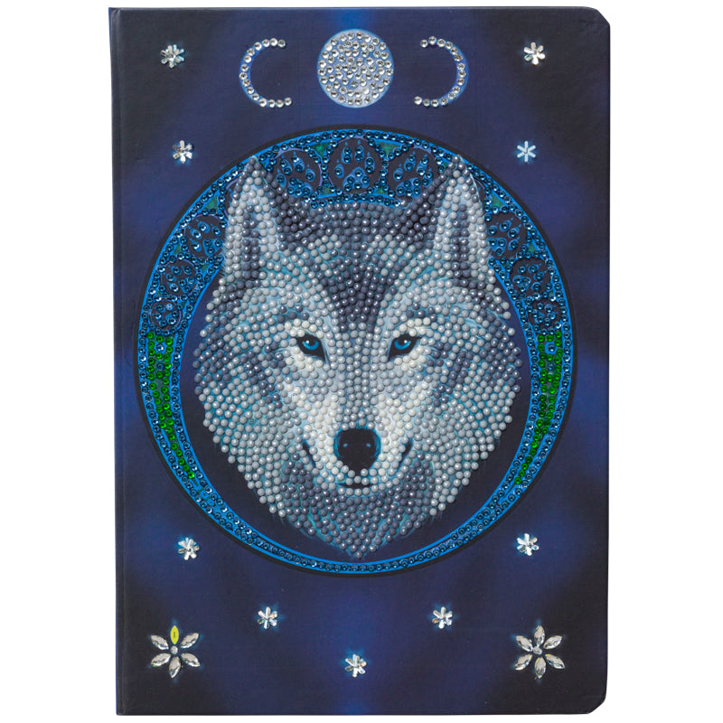 Luna Wolf Crystal Art Notebook - Anne Stokes