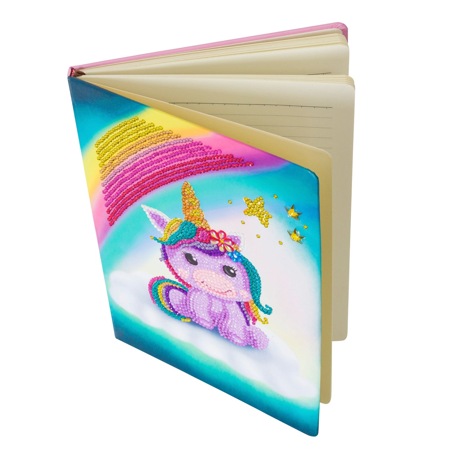 Unicorn Smile Crystal Art Notebook