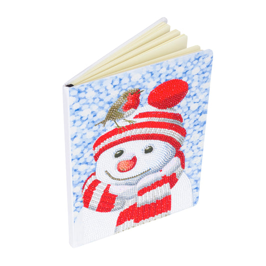 Friendly Snowman Crystal Art Notebook