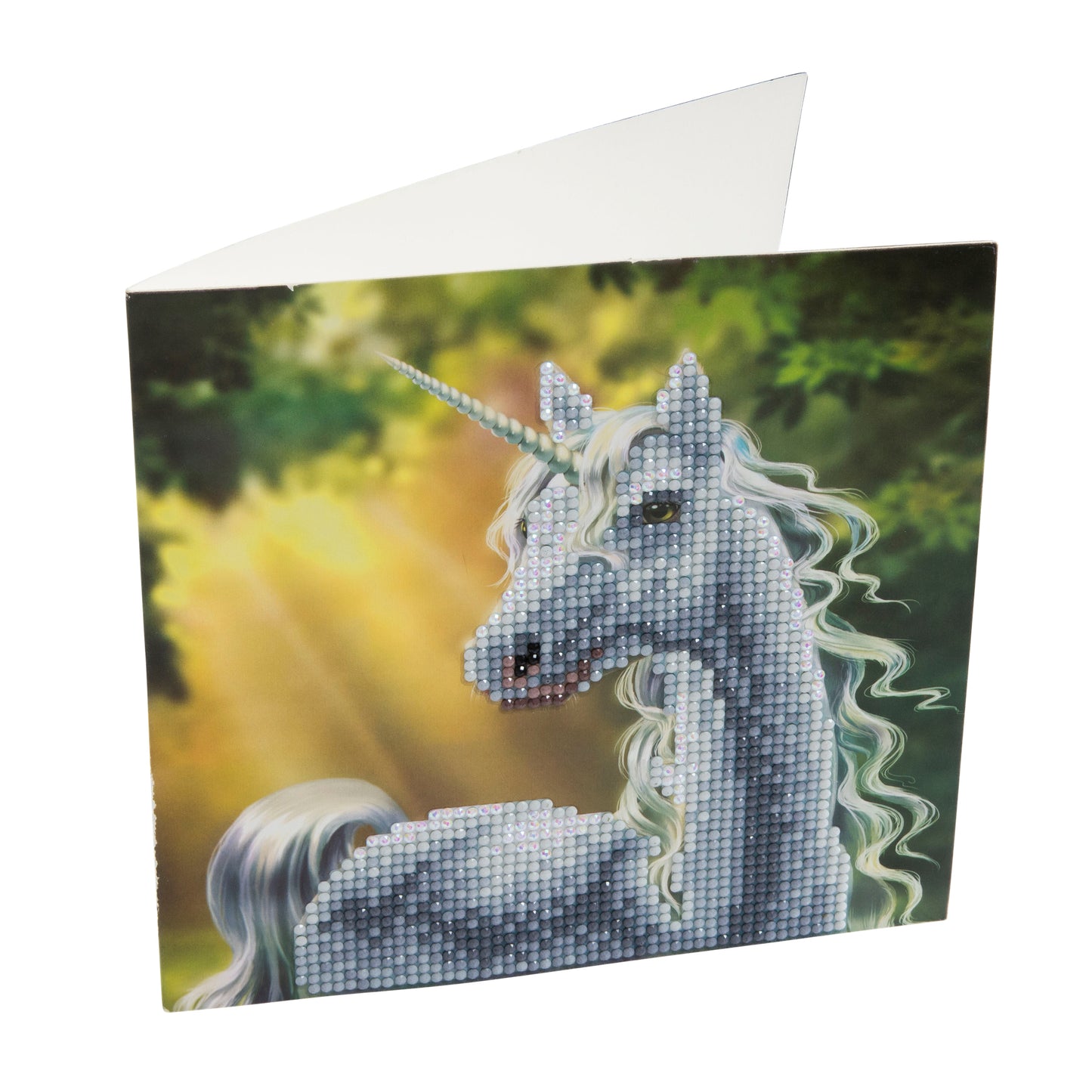 Sunshine Unicorn Crystal Art Card
