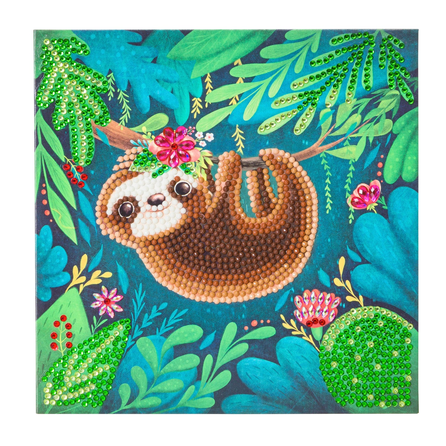 Sloth Crystal Art Card