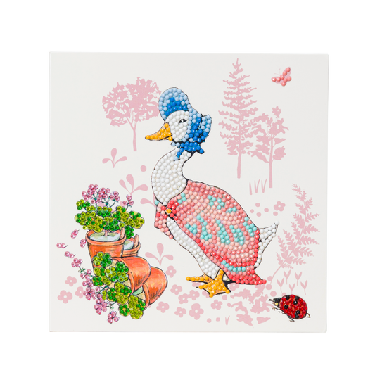 Beatrix Potter Jemima Puddle Duck Crystal Art Card