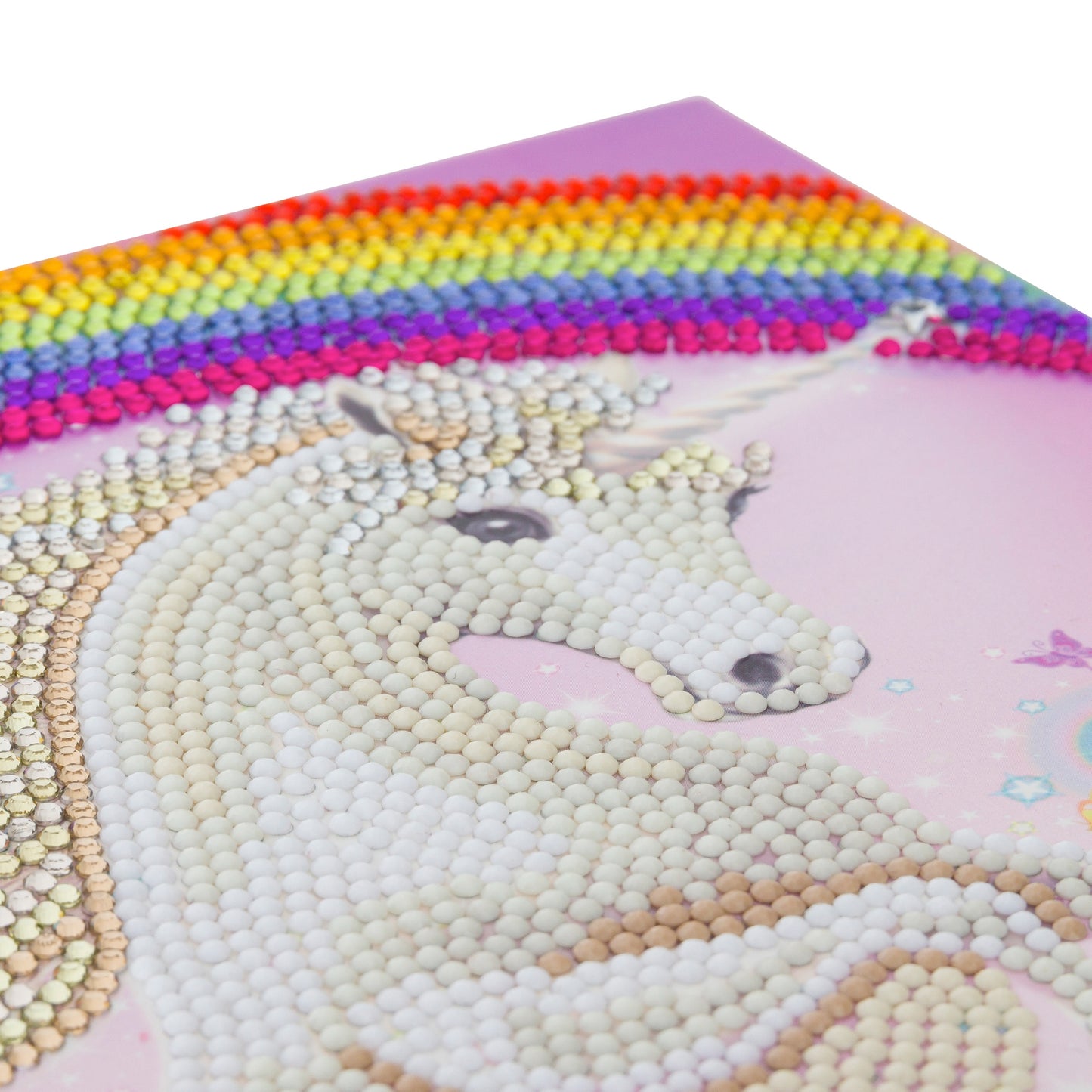 Giant Unicorn Rainbow Crystal Art Card