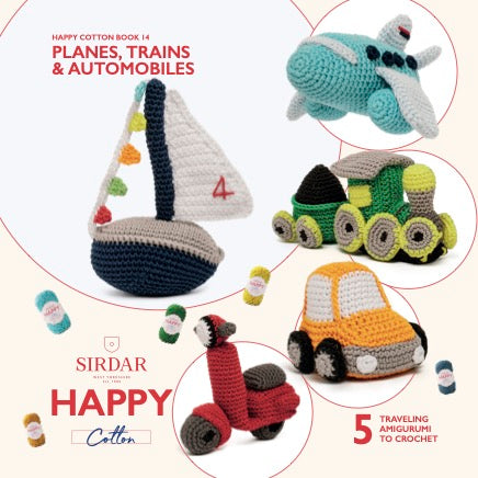 Sirdar Happy Cotton Book 14 - Planes, Trains & Automobiles