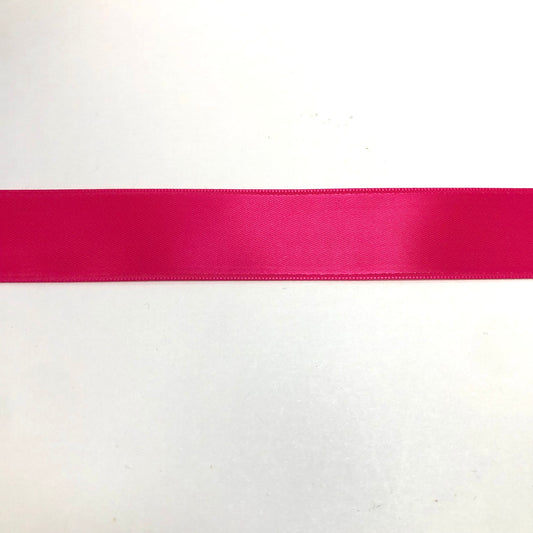 Hot Pink Double Faced Satin Ribbon 25mm