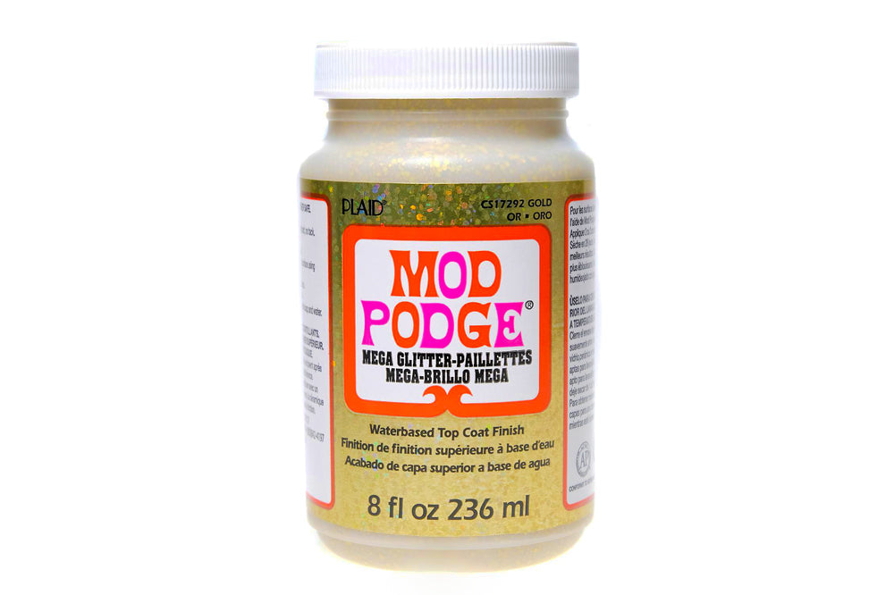 Mod Podge Mega Glitter Gold, 8oz