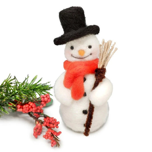 Festive Snowman Needle Felting Kit