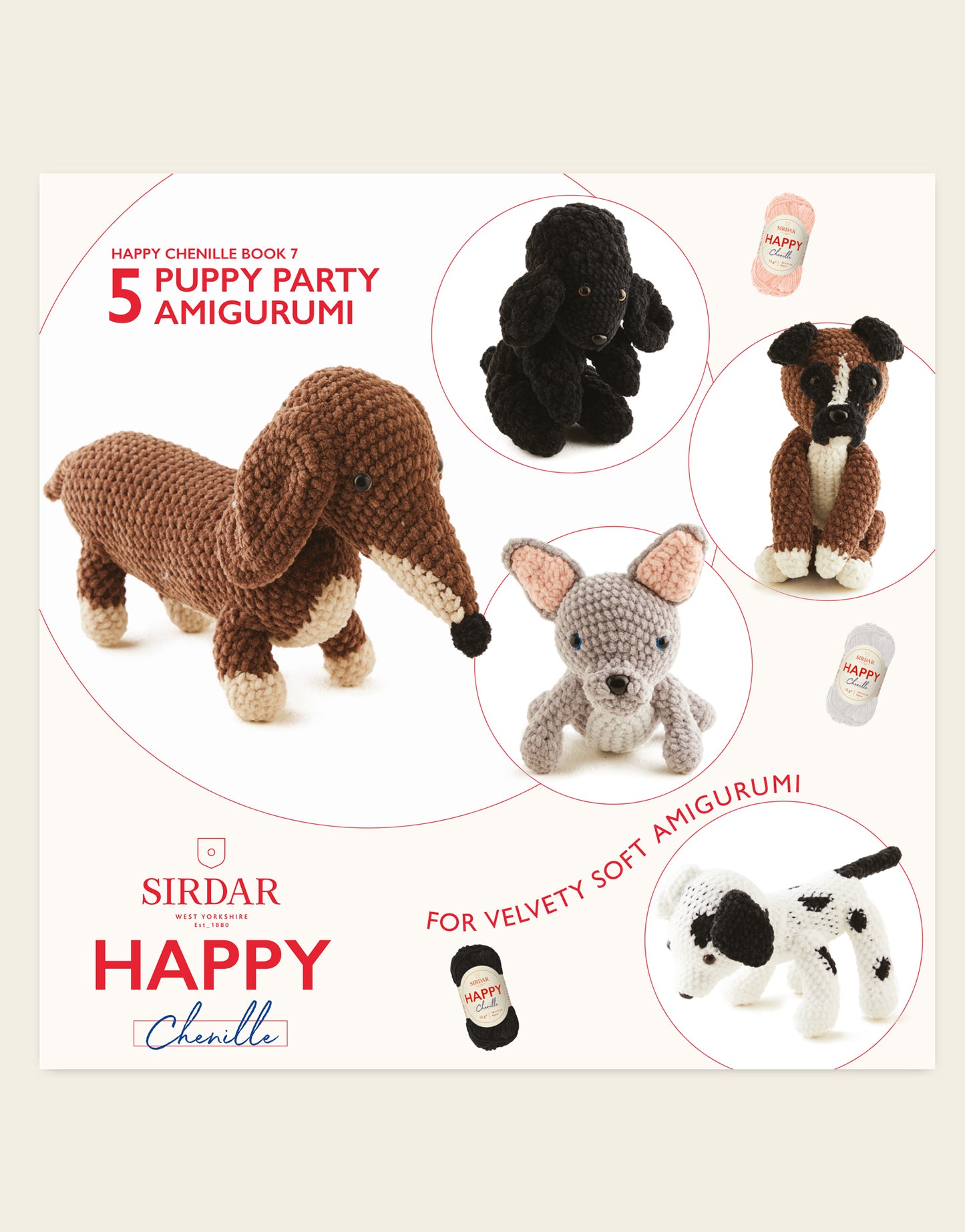 Sirdar Happy Chenille Book 7 - Puppy Party