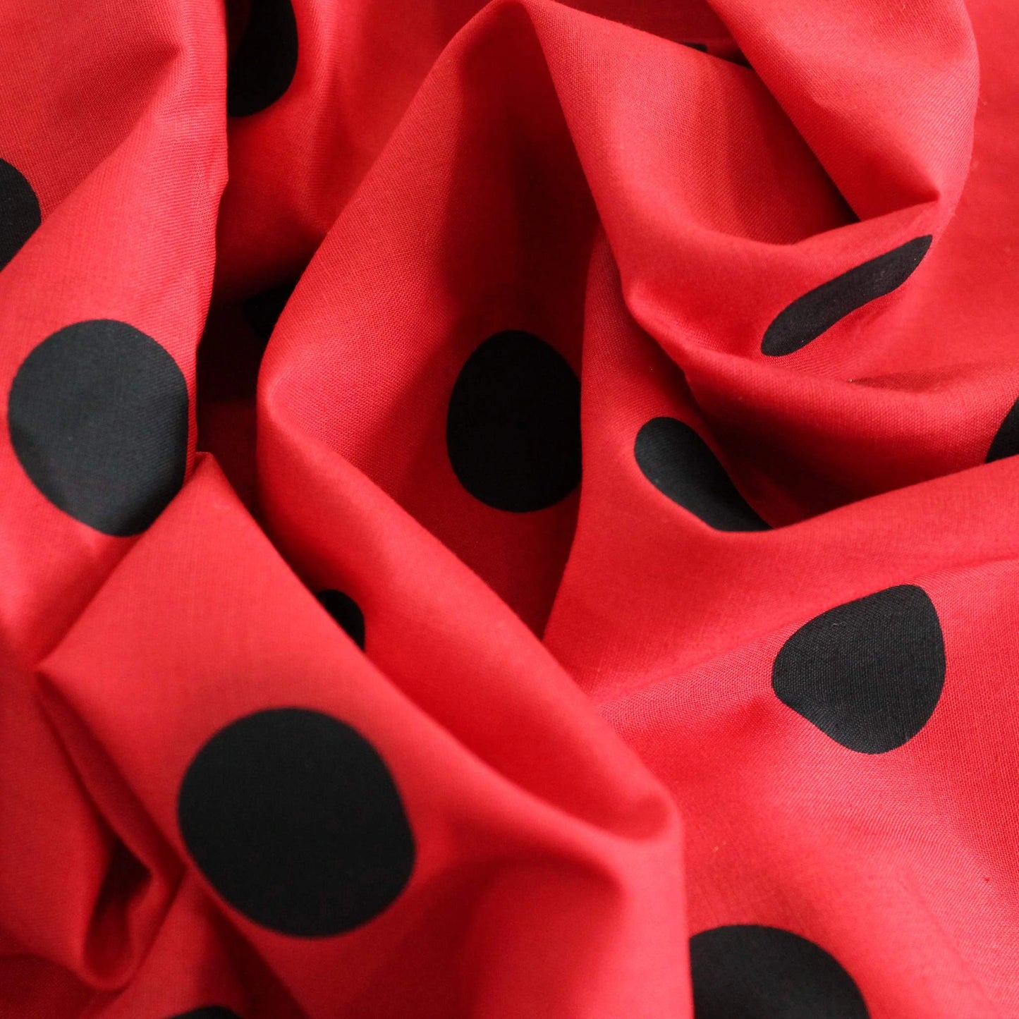 Penny Spot Red with Black Spots Fat Quarter - Single