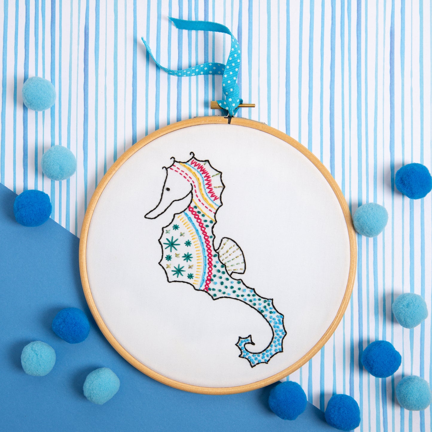 Seahorse Embroidery Kit