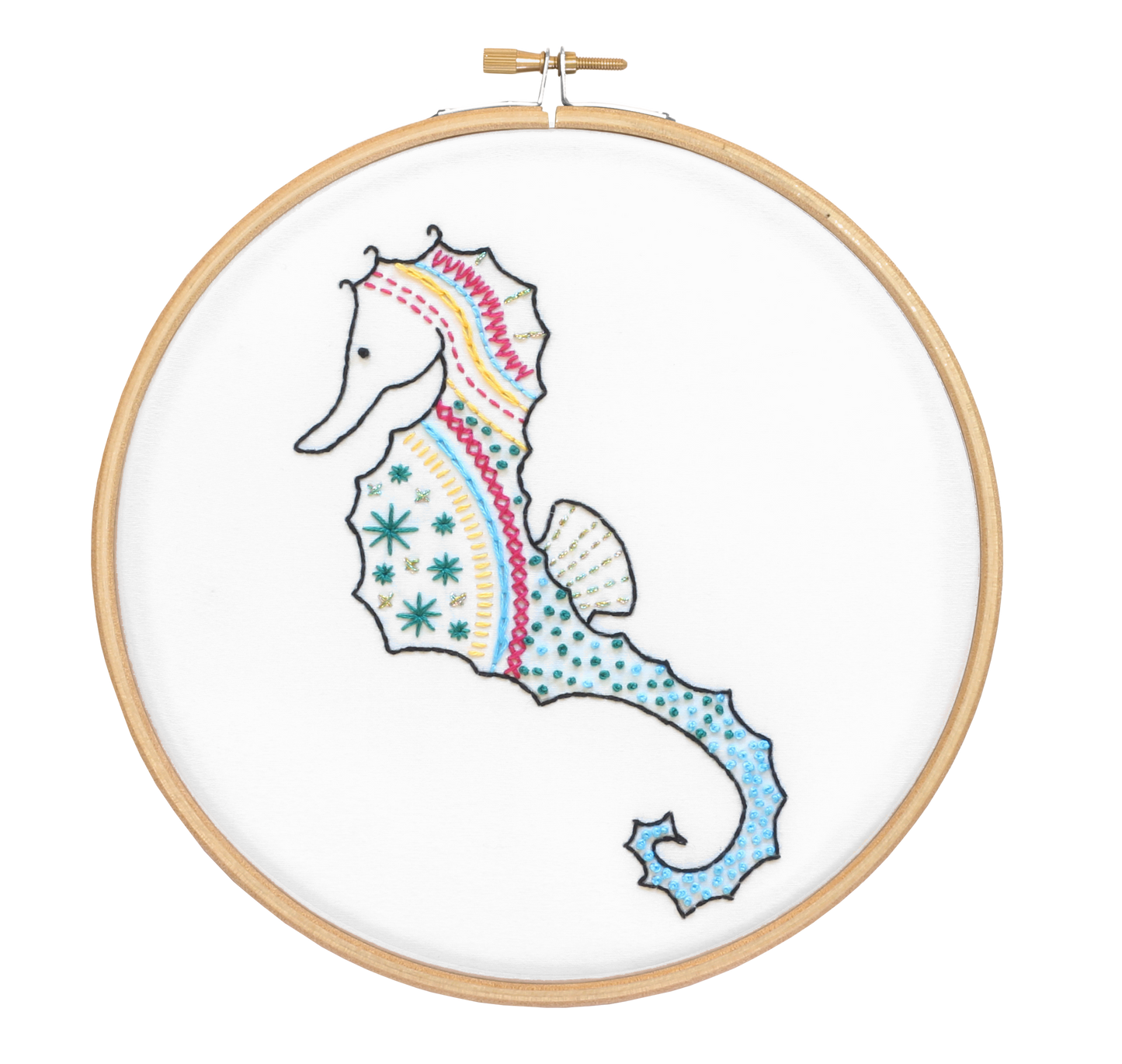 Seahorse Embroidery Kit